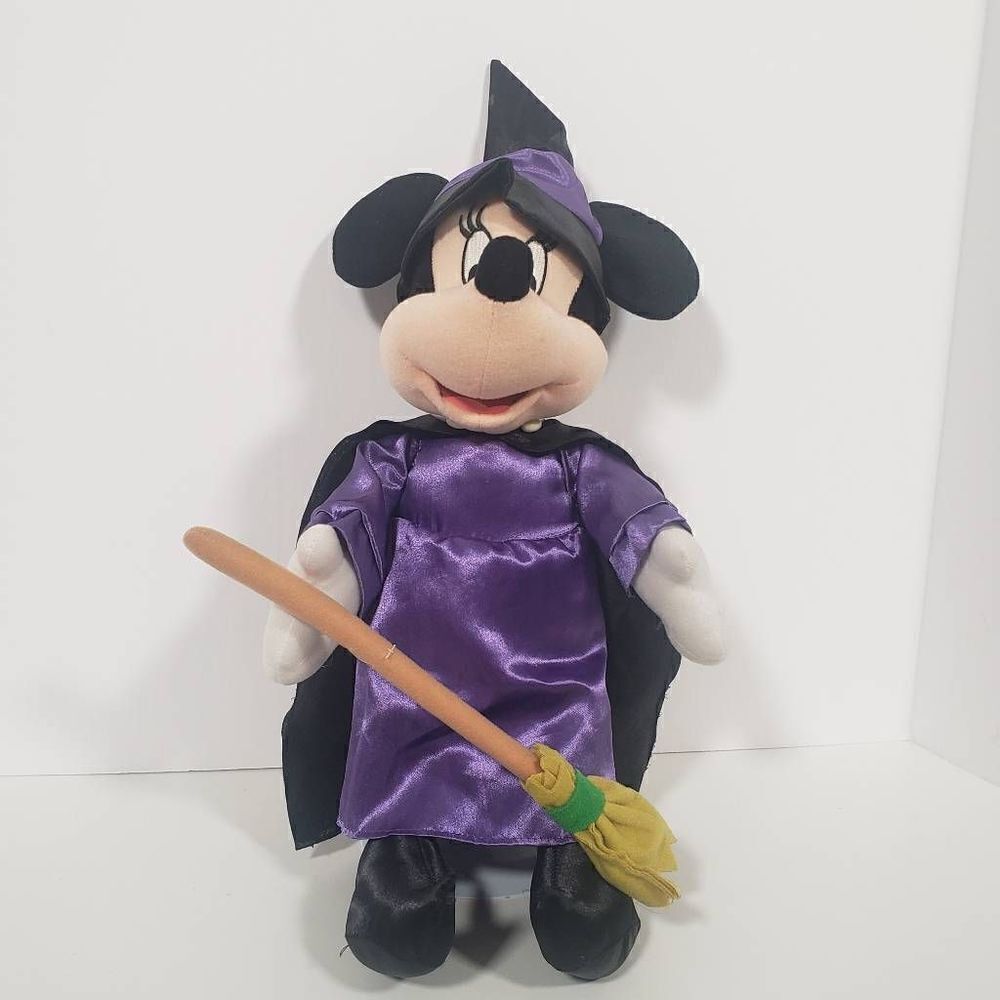 ‎Disney Minnie Mouse Halloween Witch Plush 14 inch